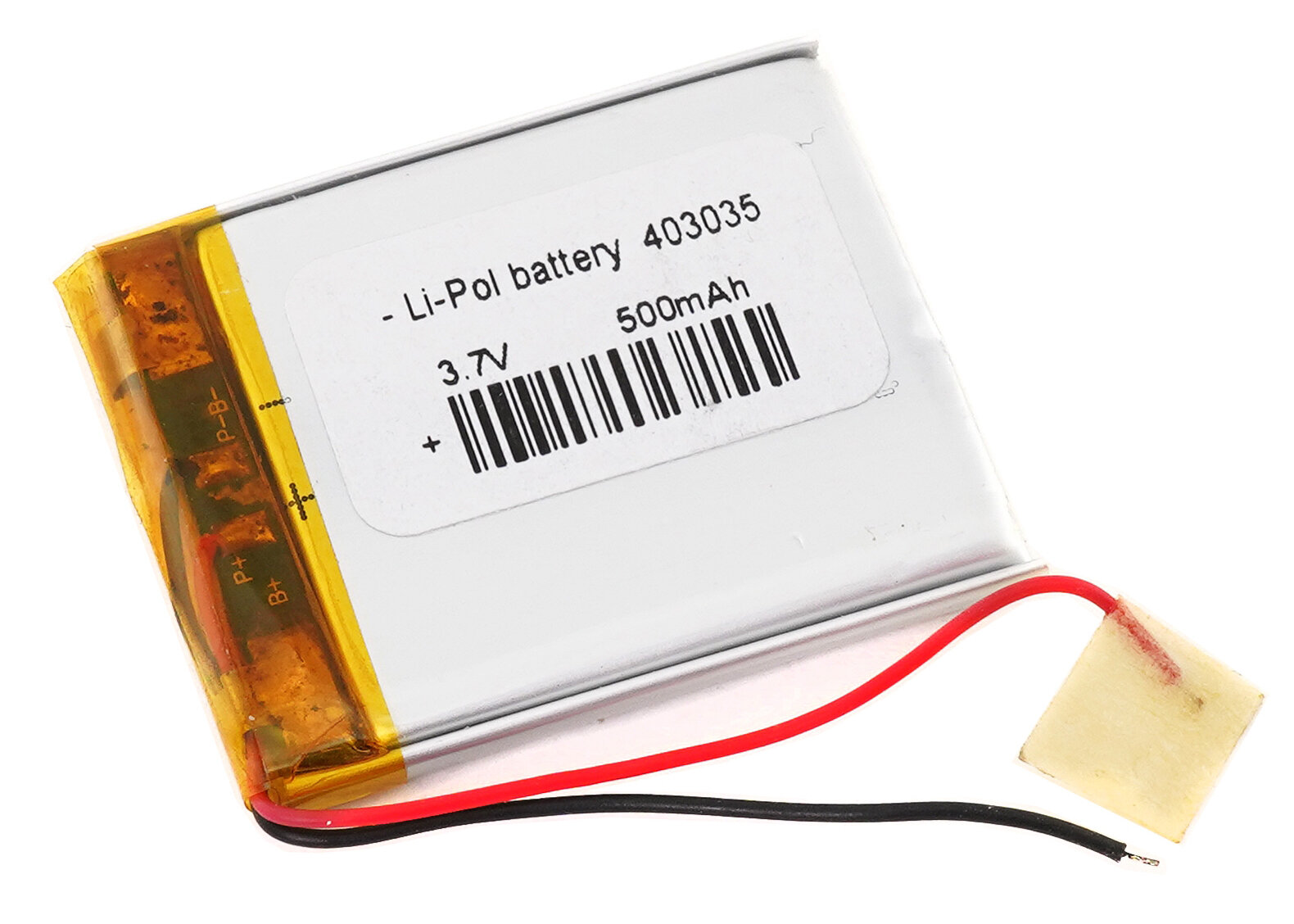 Аккумулятор Li-Pol (батарея) 3.5x30x40mm 2pin 3.7V/500mAh