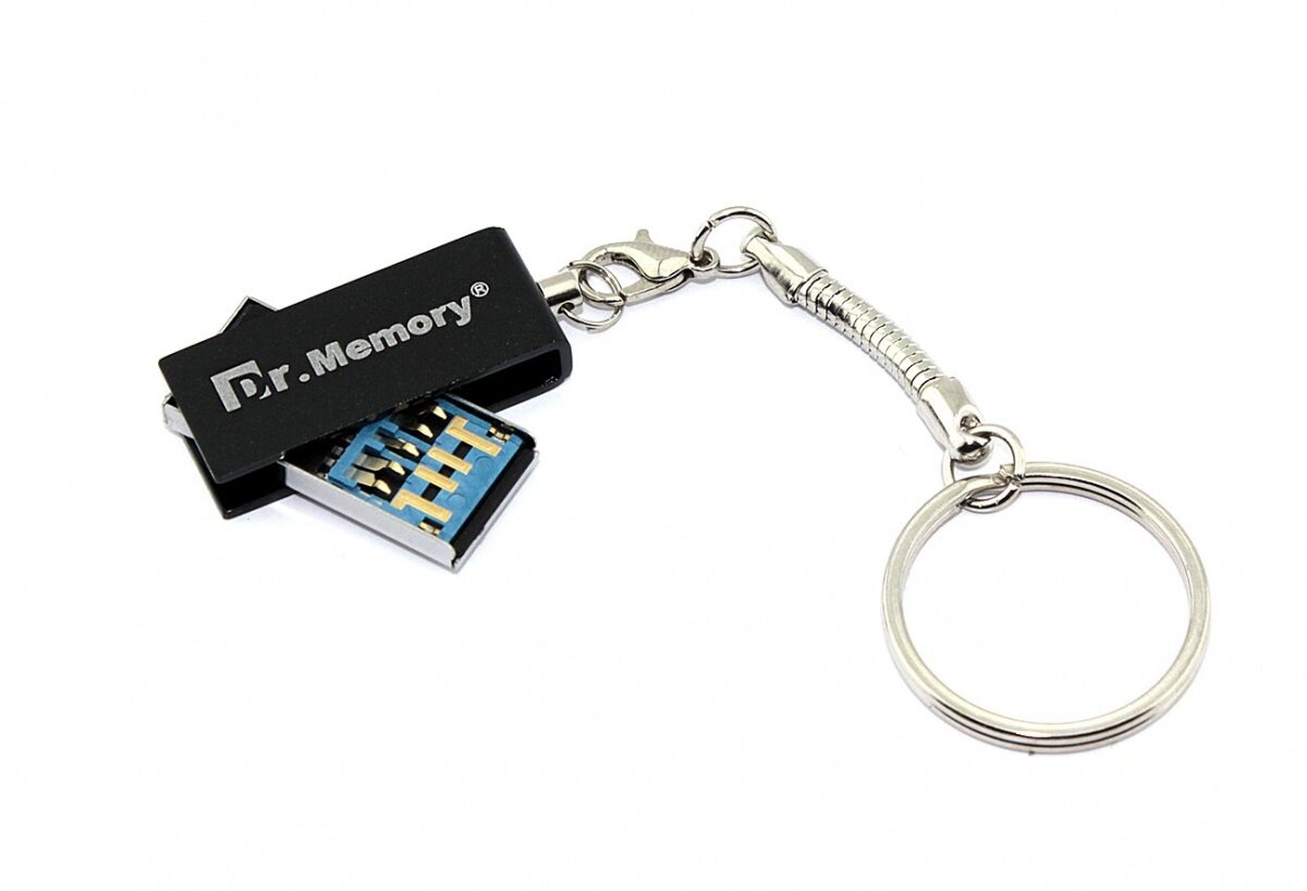 Флешка USB Dr. Memory 005 4GB, USB 3.0, серебристый