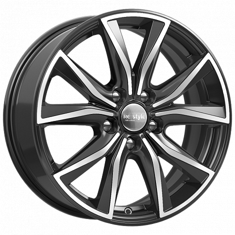 Литые колесные диски КиК (K&K) КС867 (ZV Sportage) 7x17 5x114.3 ET48 D67.1 алмаз чёрный (74891)