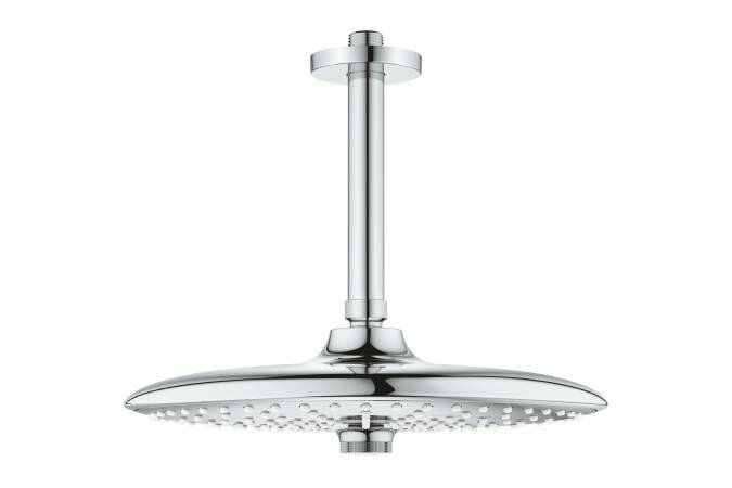 GROHE Верхний душ GROHE Euphoria 260 SmartControl с потолочным душевым кронштейном 142 мм, расход 9.5 л/мин, хром (26461000)