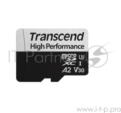 Флеш-накопитель Transcend Карта памяти Transcend 64GB Uhs-i U3 A2 microSD microSD w/ adapter Ts64gus .