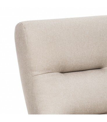 Кресло-качалка Leset Милано, венге текстура, ткань рогожка, malmo 05 - фотография № 6