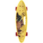 Скейтборд пластиковый TECH TEAM Fishboard 23 print (mini) yellow - изображение