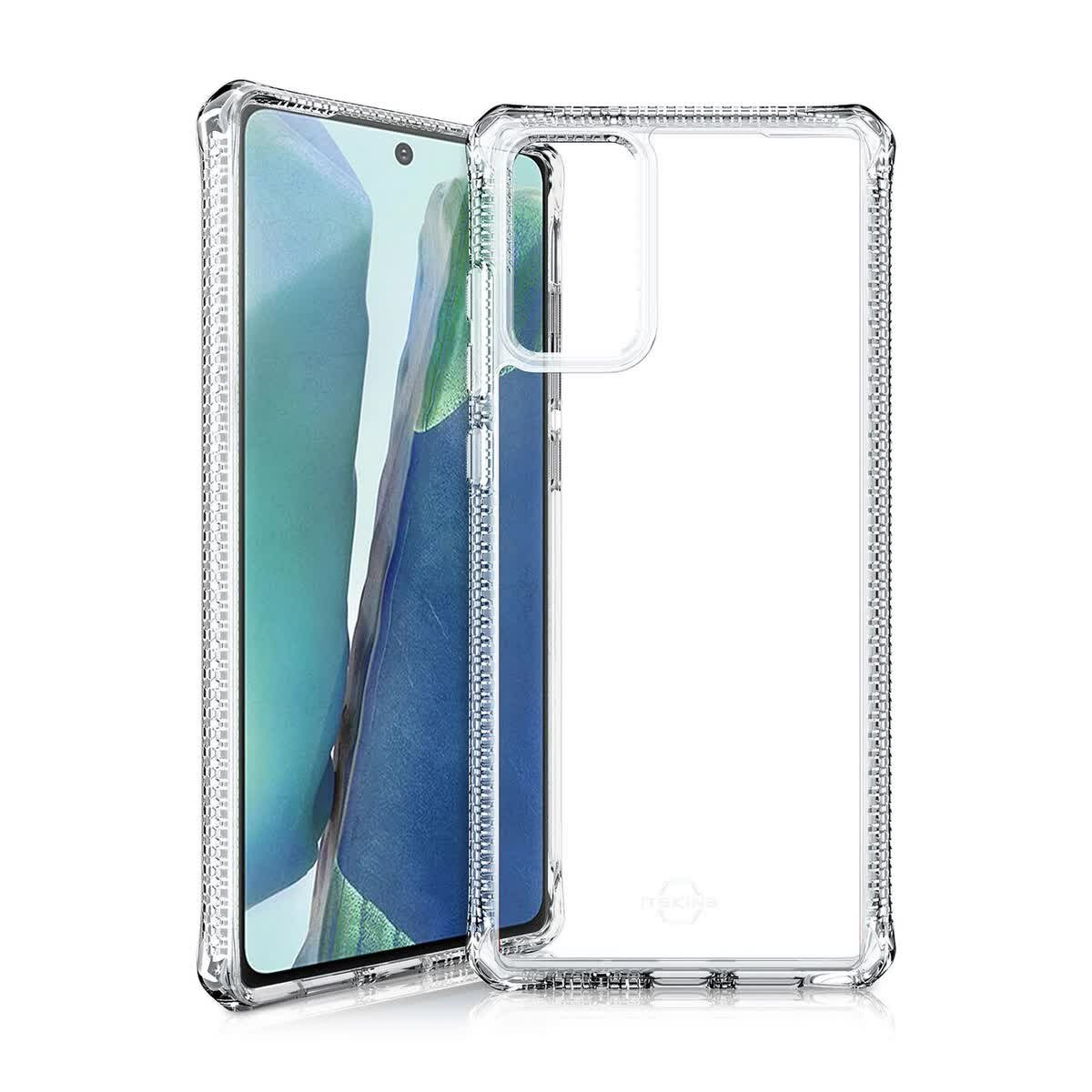 Чехол антибактериальный ITSKINS HYBRID CLEAR для Samsung Galaxy Note 20 прозрачный