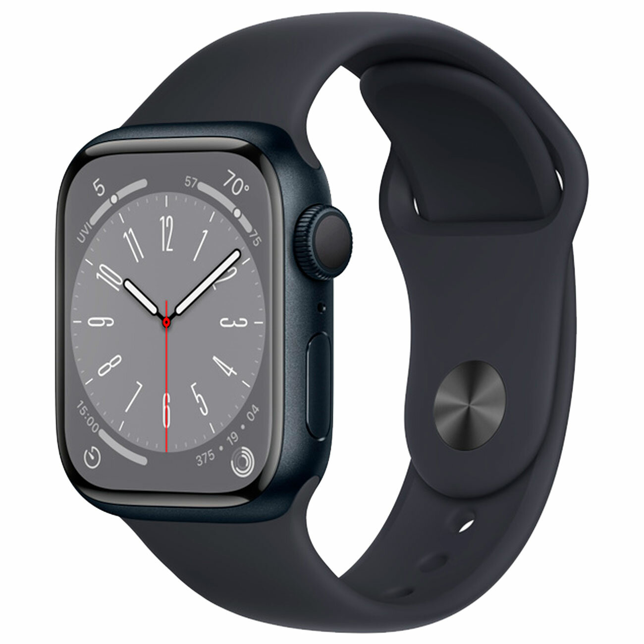 Смарт-часы Apple Series 8 GPS 45mm Midnight Aluminium(MNP13/MNP83)