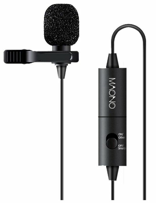 Петличный микрофон Maono AU-100 (Black)