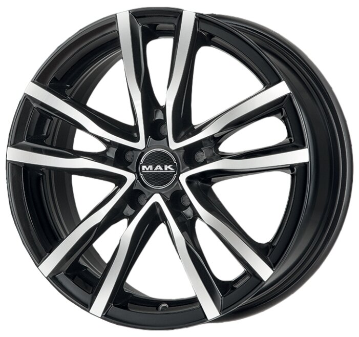 MAK MILANO 7x17 5/114,3 ET40 d76 (Black and Red)