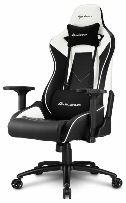 Кресло игровое Sharkoon Elbrus 3 black/white