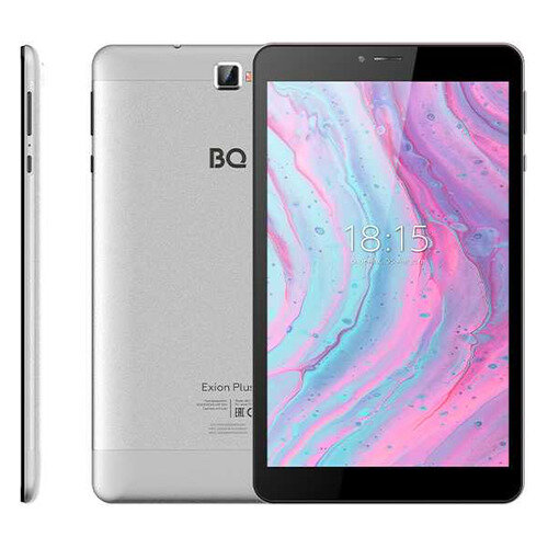 Планшет BQ 8077L Exion Plus, 3ГБ, 32GB, 3G, 4G, Android 10.0 серебристый [86187190]