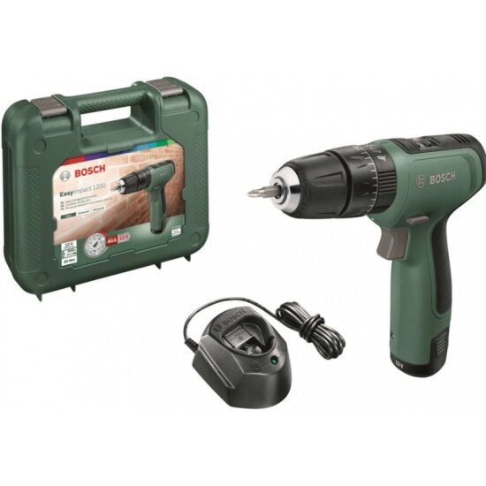 Дрель-шуруповерт аккумуляторная BOSCH DIY BOSCH EasyImpact 1200 (06039D3101)