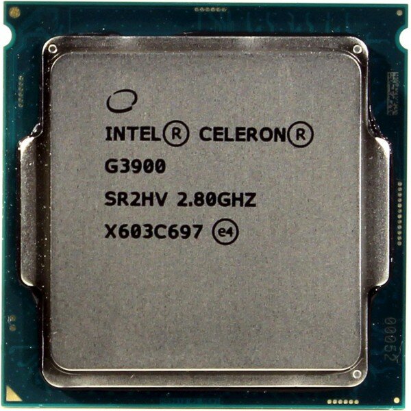Процессор INTEL CELERON G3900 OEM (Socket 1151. 2-ядерный. 2800 МГц. Skylake-S. Кэш L2 - 0.25 Мб. Кэш L3 - 2 Мб. Intel HD Graphics 510. 14 нм. 51 Вт)