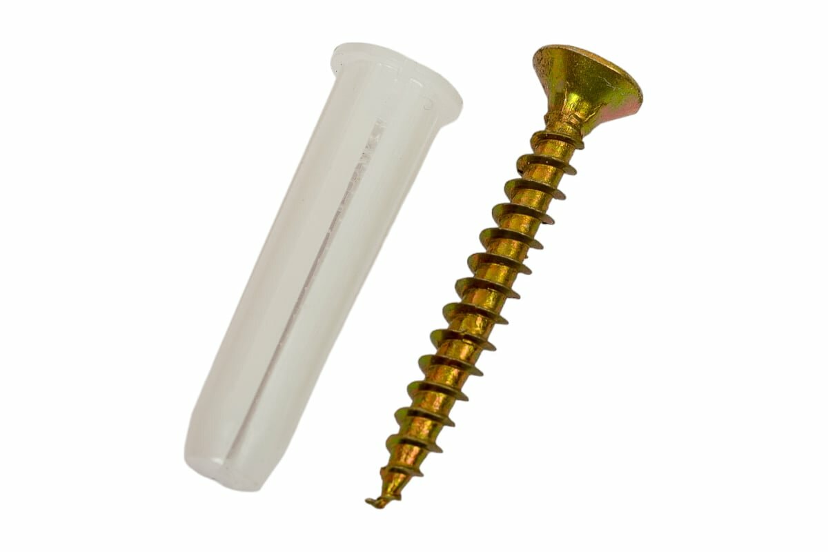 фото VIPкрепеж Набор белый дюбель 120 шт 41562 VIP