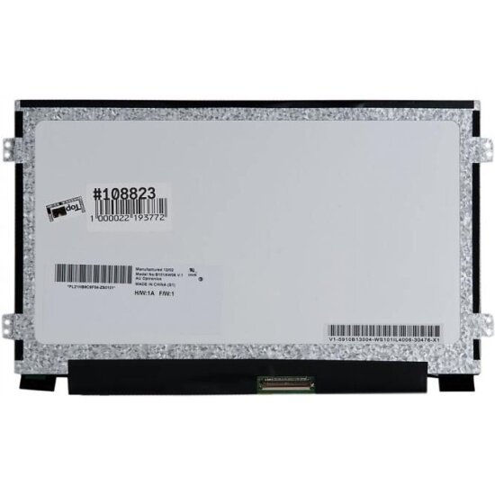 Матрица для ноутбука Amperin 10.1 Glare B101AW06 V.1, WSVGA 1024x600, 40L, LED, уши Л\П, Slim (тонкая)