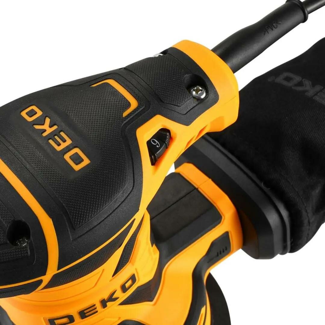Эксцентриковая шлифмашина сетевая Deko DKG-125, 400 Вт, 125 мм - фото №3
