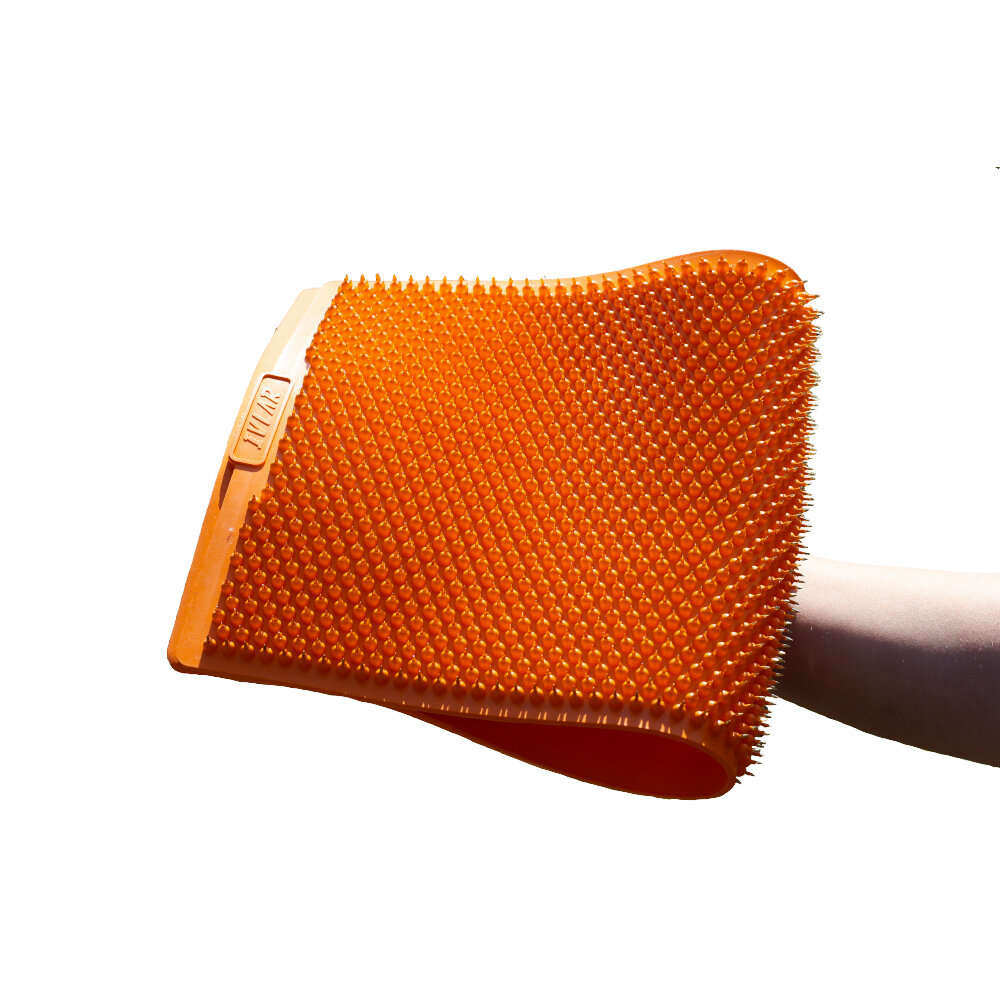 Аппликатор Кузнецова с металлическими иглами ивлар вита, размер 480х240 мм, цвет оранжевый, шаг игл 5.5 мм - фотография № 1