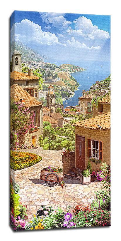 Картина Уютная стена "Цветущая Сицилия" 30х60 см
