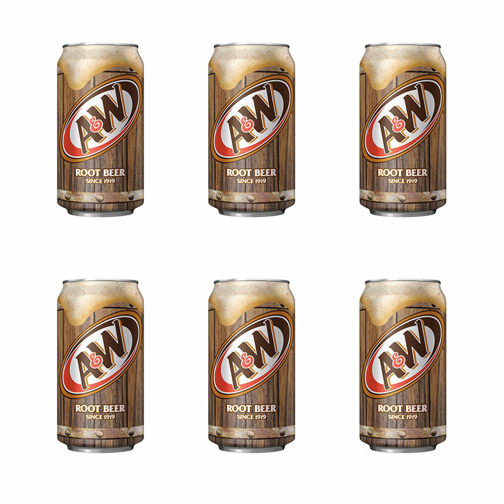 Газированный напиток A&W Root Beer, 355 мл х 6 шт