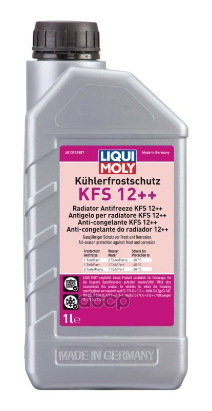 Антифриз-Концентрат (1l) (Kfs G12++) Liqui moly арт. 21134