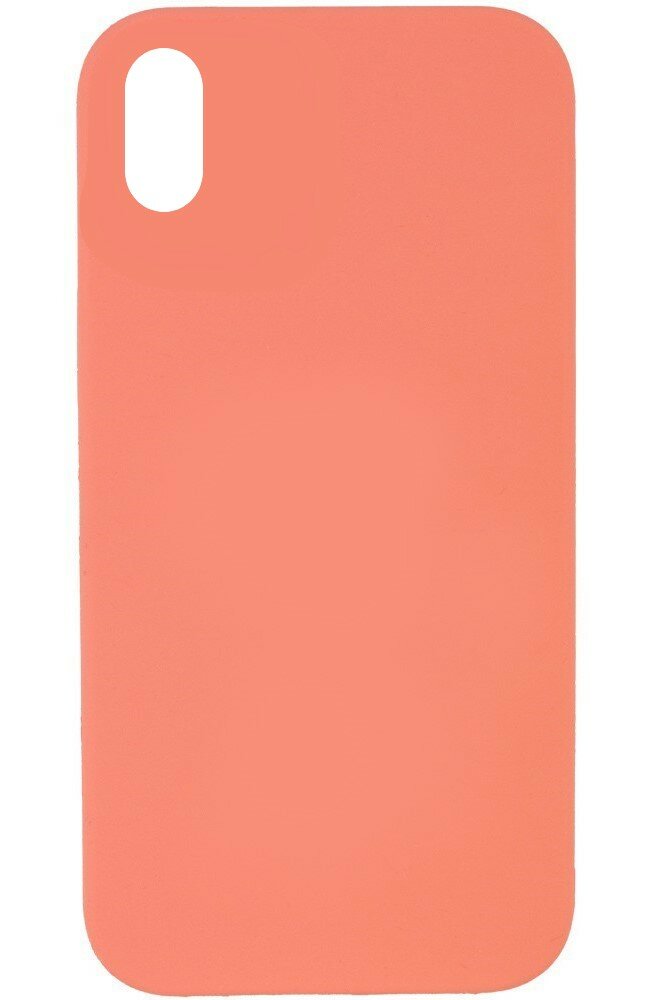 Чехол - накладка для iPhone XR, Silicon Case, без лого, лососевый
