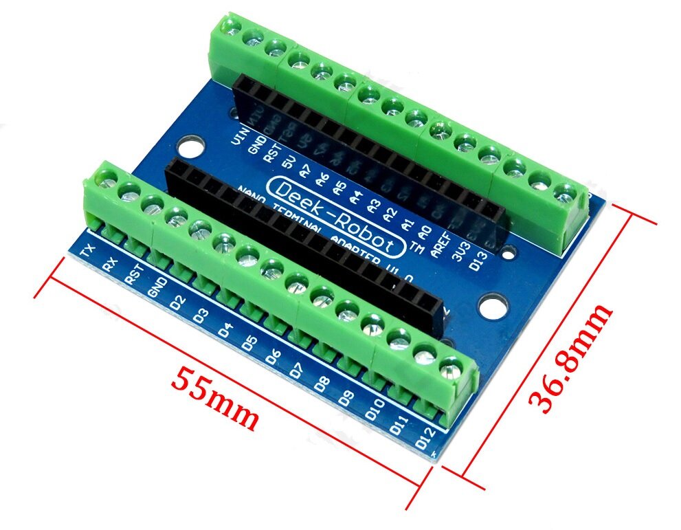 Терминальный адаптер подключения под отвертку Arduino Nano / shield / Ардуино проекты