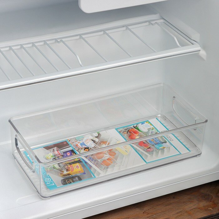 Органайзер для холодильника 31,2х15,2х7,5см Berkana, цвет прозрачный - фотография № 4