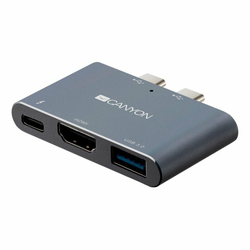 USB-концентратор Canyon 3-в-1 Thunderbolt 3 (CNS-TDS01DG) разъемов: 1