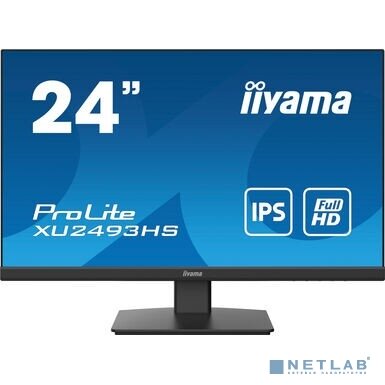 IIYAMA Монитор LCD IIYAMA 23.8'' XU2493HS-B4 черный IPS 1920x1080 75Hz 4ms 178/178 250cd 1000:1 8bit(6bit+FRC) D-Sub HDMI1.4 DisplayPort1.2 2x2W VESA чёрный