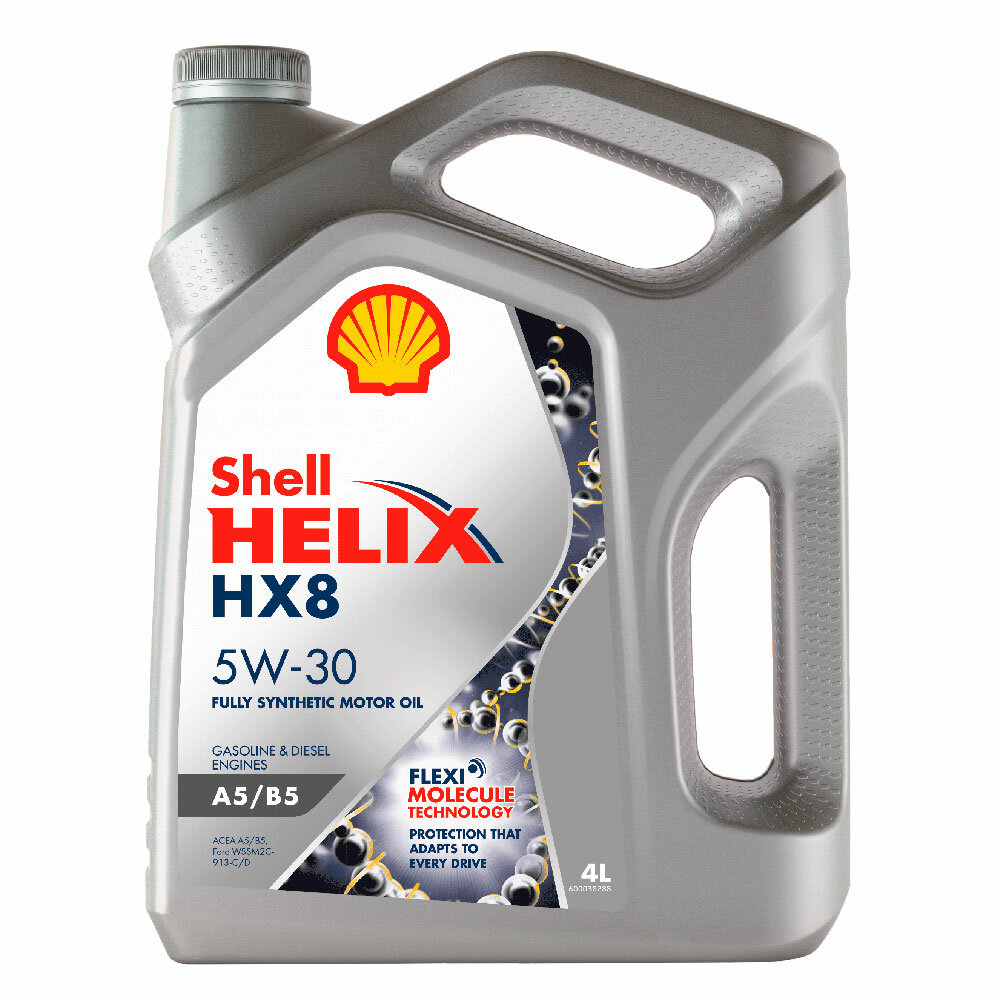 Моторное масло Shell HELIX HX8 5W-30 A5/B5 (4 л.) (арт. 550046777) SHL-5W30HX8-A5/B5-4L