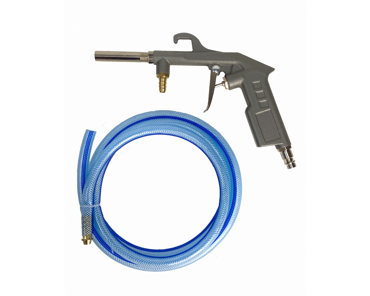 Пневмопескоструйный пистолет с шлангом BGSB 166B для возд. компрессора 8атм, 300л/мин., длина сопла - фотография № 1