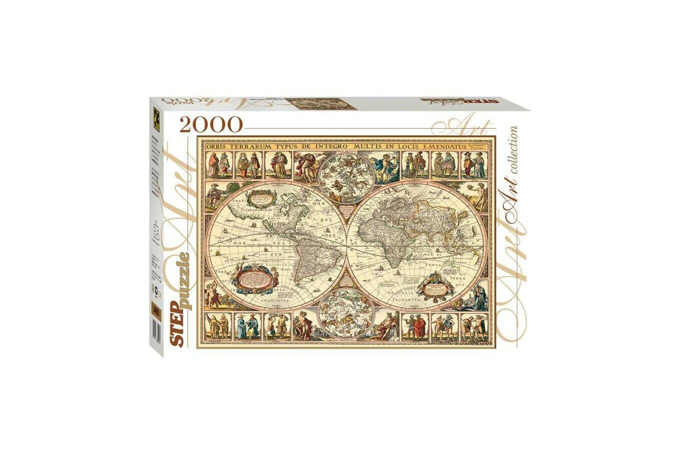 Пазл Step Puzzle Art Collection Историческая карта мира - фото №1