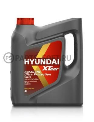 HYUNDAI-XTEER 1041002 Масло моторное XTeer Gasoline Ultra Protection 5W30 APISN ILSAC GF-5, 100% SYNTHETIC 4L