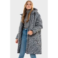Пальто TALVI 13839 для девочки, цвет зебра СВ, размер 152