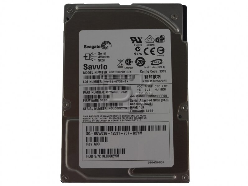 Жесткий диск Seagate ST936701SS 36Gb SAS 2,5" HDD