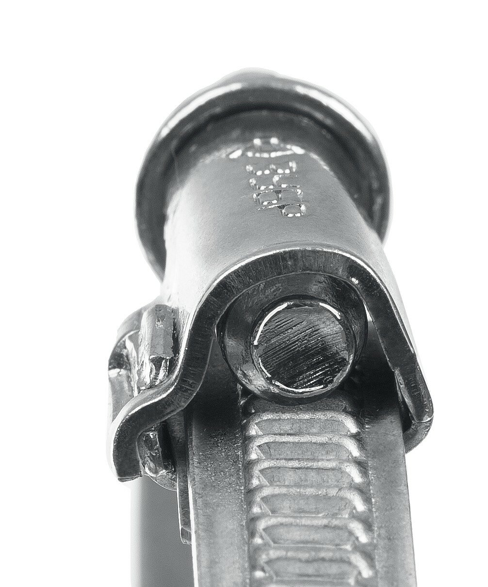ЗУБР Х-9Н 12-22 мм, накатная лента 9 мм, червячный хомут, цинк, 50 шт (37807-22) - фотография № 5