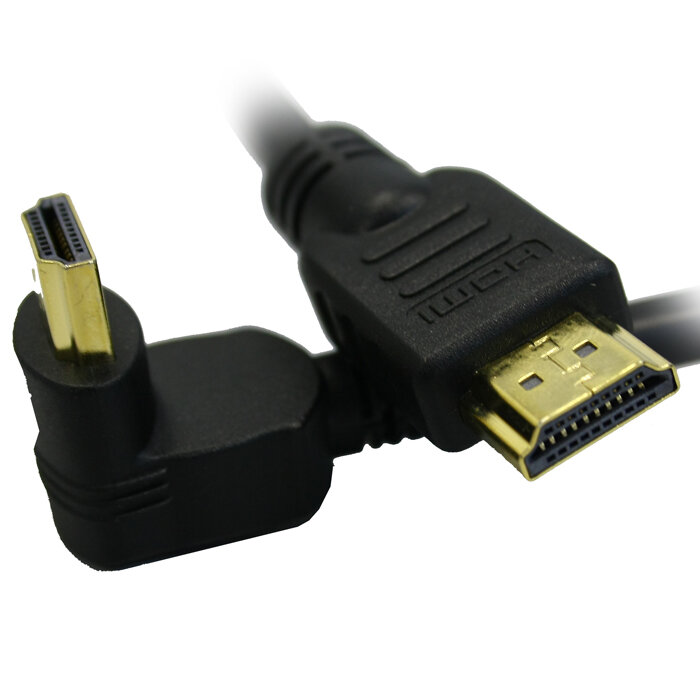 Кабель HDMI v1.4 3.0м <> углов. разъем