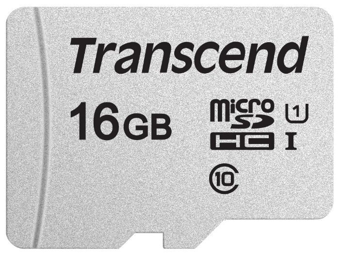 Карта памяти TRANSCEND micro SDHC 16Gb 300S UHS-I U1 (95/10 Mb/s)