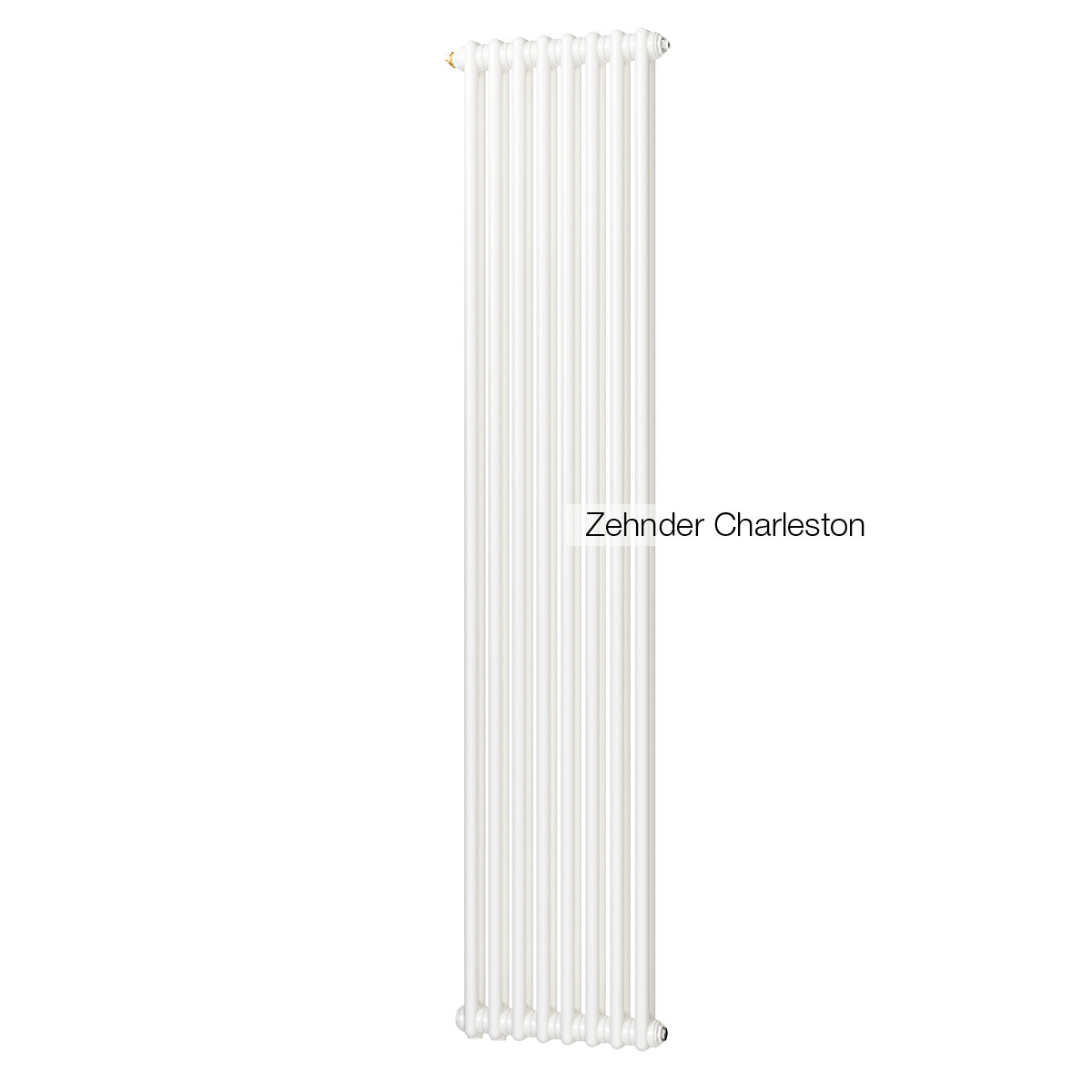 Радиатор стальной вертикальный Zehnder Charleston 3180/10 1270 RAL 9016 3-х трубчатый, подключение боковое 3/4