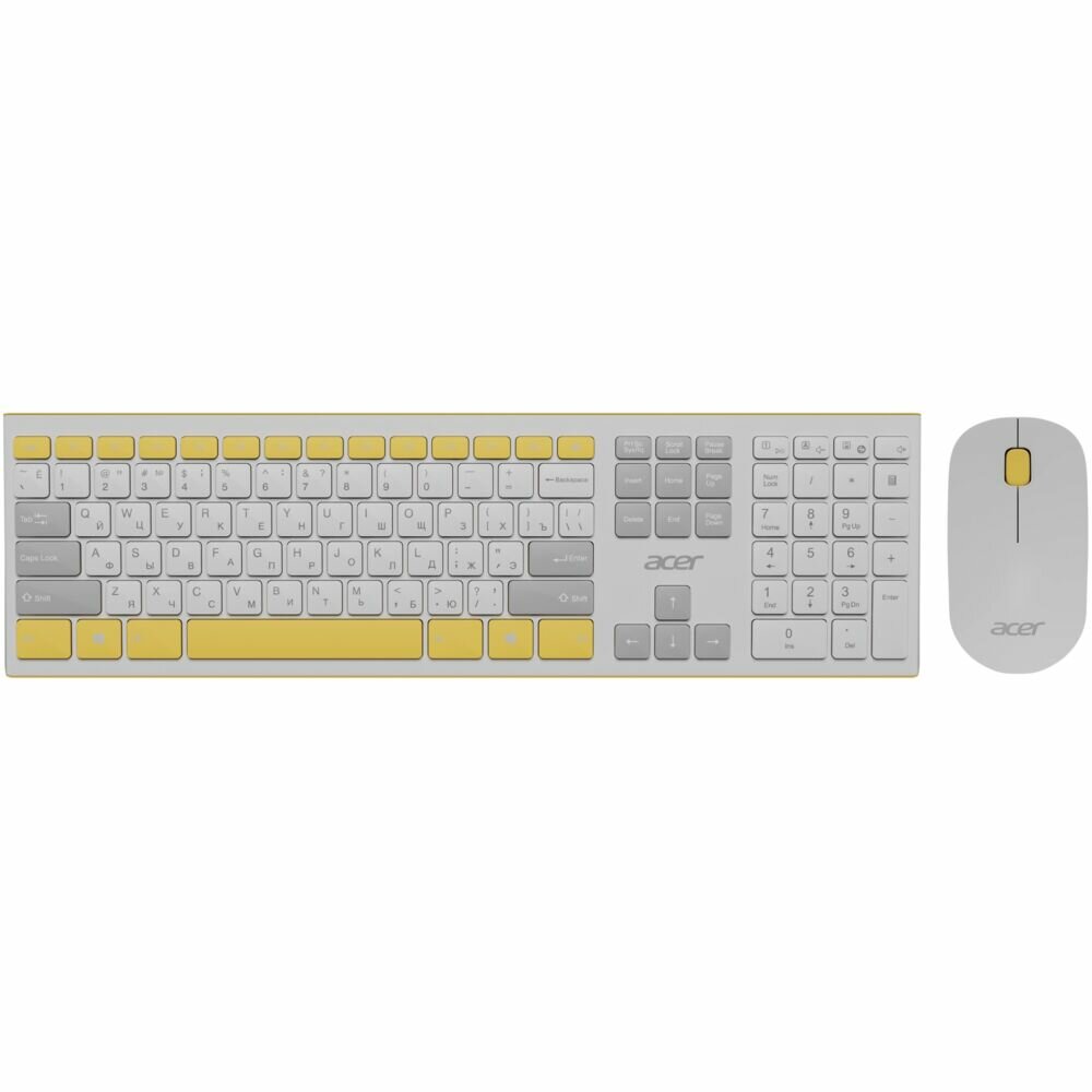 Клавиатура + мышь ACER OCC200 желтый