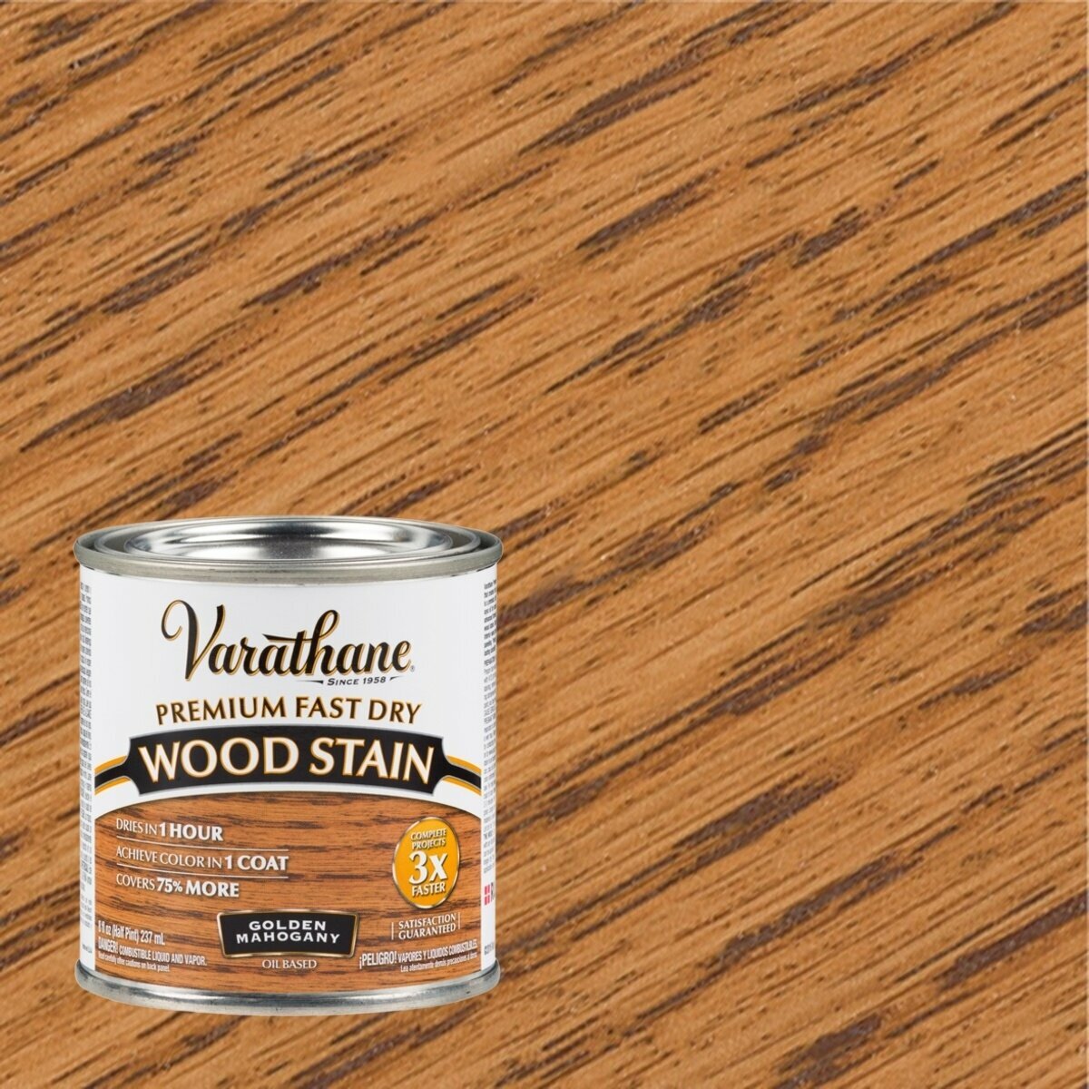 Быстросохнущая морилка на масляной основе Varathane Fast Dry Wood Stain 236 мл Золотой Махагон 262033