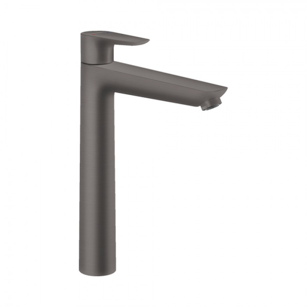 Смеситель hansgrohe Talis E для раковины с высоким изливом и сливным гарнитуром, 71716340, шлиф. черный хром