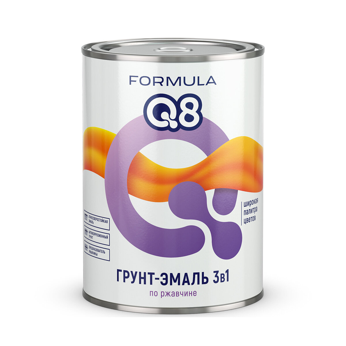 Эмаль алкидная (А) Formula Q8 3в1 по ржавчине