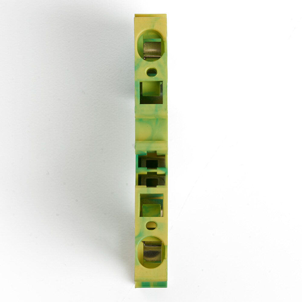 Зажим пружинный, 2-проводной проходной ЗНИ - 2,5 (JXB ST 2,5), желтый, зеленый STEKKER fr_39959 - фотография № 7
