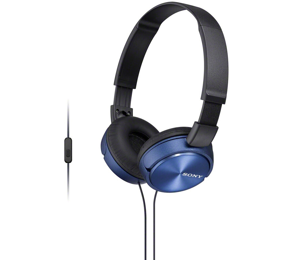 SONY MDR-ZX310APL Наушники накладные с микрофоном, цвет синий