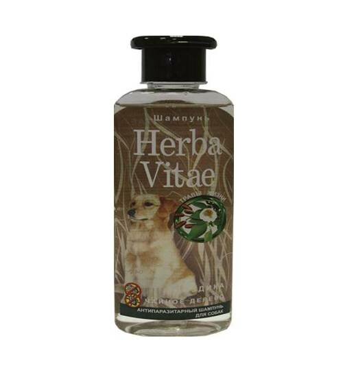 шампунь от блох и клещей Herba Vitae антипаразитарный для собак (0.25 кг) (8 штук)