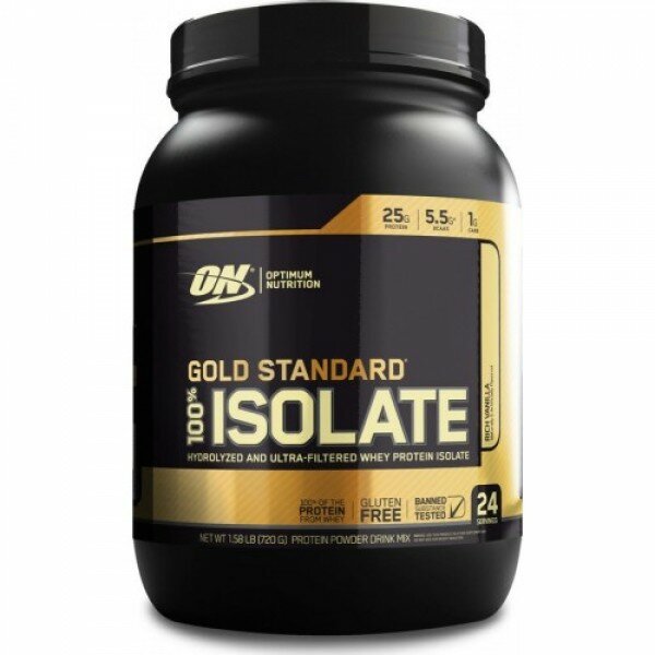 Optimum Nutrition Протеин Optimum Nutrition 100% Gold Standard Isolate 720 г, богатая ваниль