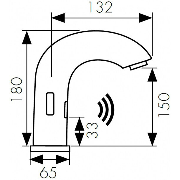 Смеситель Kaiser Sensor для раковин Хром (38421) - фотография № 2