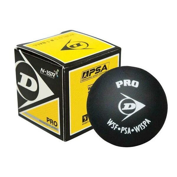 Мячи для сквоша Dunlop 2-Yellow Pro x1