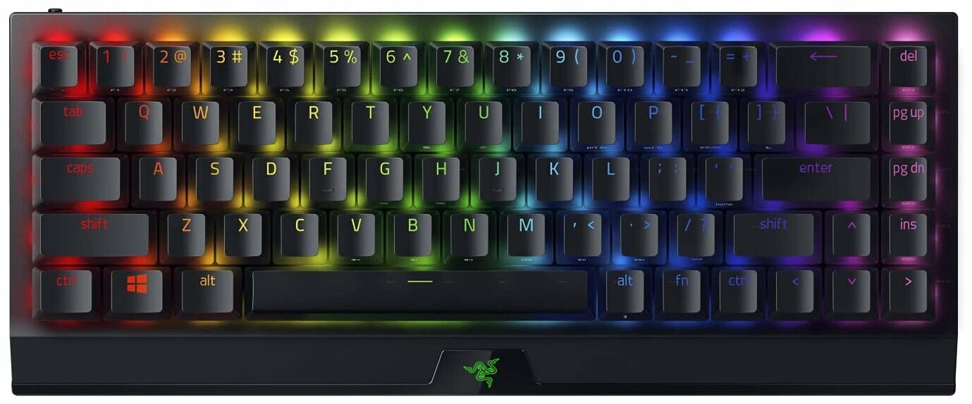 Razer Клавиатура Razer BlackWidow V3 Mini Green Switch RZ03-03891600-R3R1, беспров., подсветка, черный (Bluetooth) (ret)