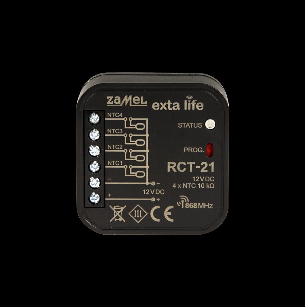 Zamel Exta Life Радиодатчик температуры 12 V 4 проводных зонда RCT-21/12