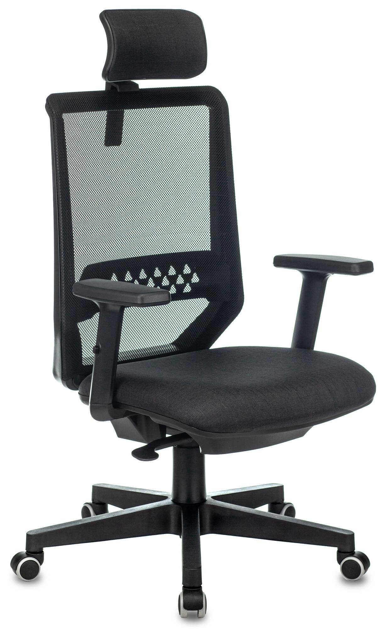 Кресло руководителя Бюрократ Expert, обивка: сетка/ткань, цвет: черный 38-418